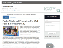 Tablet Screenshot of learningcenterforestpark.com
